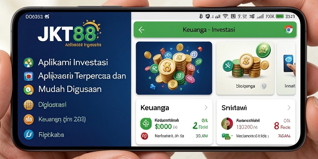Antarmuka JKT88 yang memudahkan pengguna untuk berinvestasi.