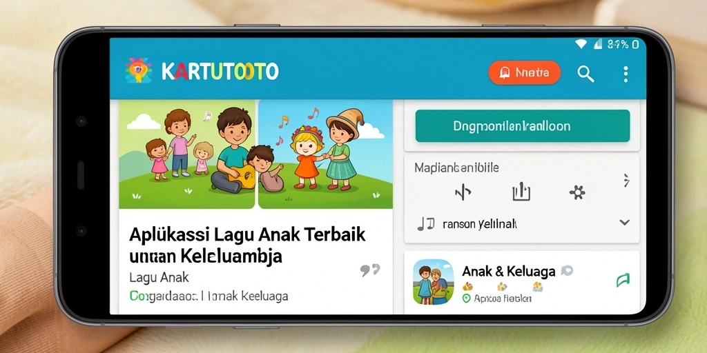 Tampilan antarmuka KARTUTOTO yang menarik dan ceria.