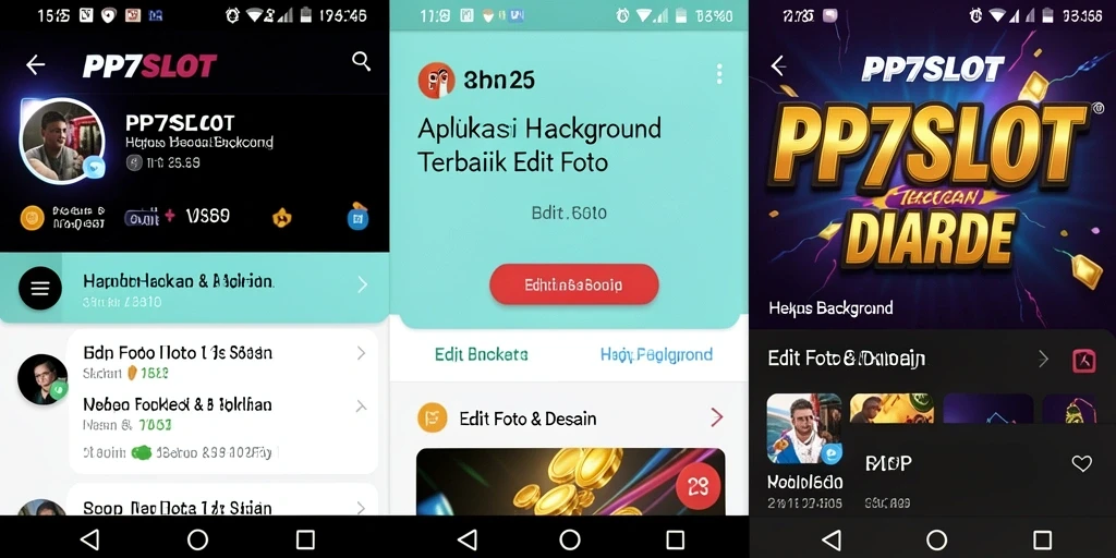 Tampilan antarmuka PP7SLOT untuk menghapus background foto.