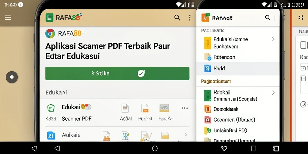 Antarmuka RAFA88 yang intuitif untuk Scanner PDF.