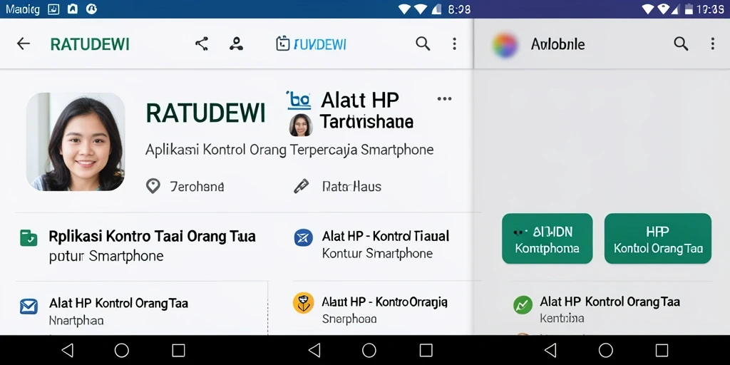 Tampilan antarmuka pengguna RATUDEWI yang ramah dan intuitif.