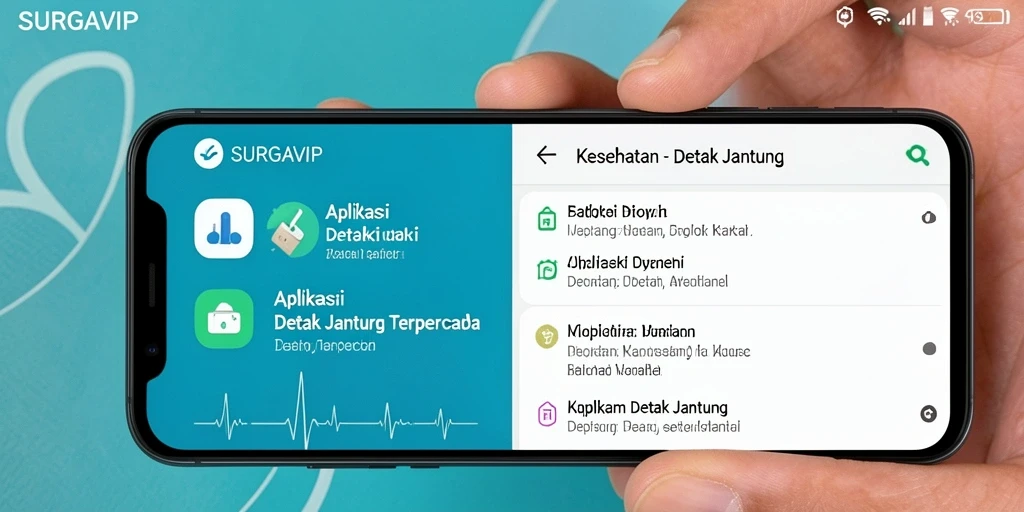 Antarmuka pengguna SURGAVIP yang sederhana dan informatif.