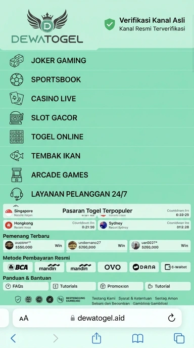 Halaman Resmi Dewatogel untuk Pengguna Android